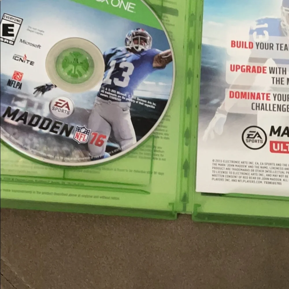 Madden NFL 16 Video Game for Xbox One
